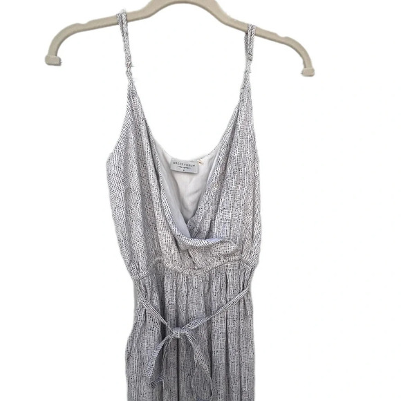 Dress Forum Black White Adjustable Straps Polkadot Jumpsuit Pockets Small - Picture 5 of 13